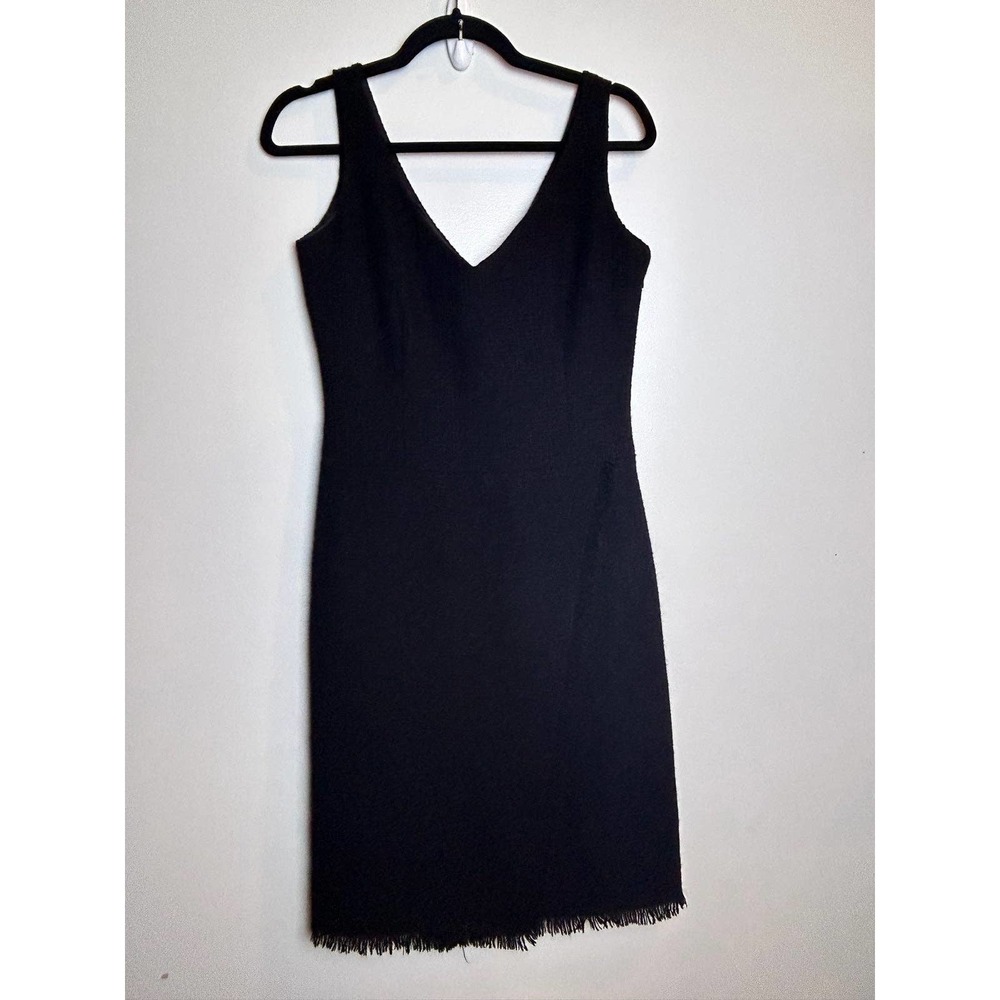 J. Crew Vintage Wool Business Career Black Dress Size 8 Classic Neutral Style - Picture 2 of 10